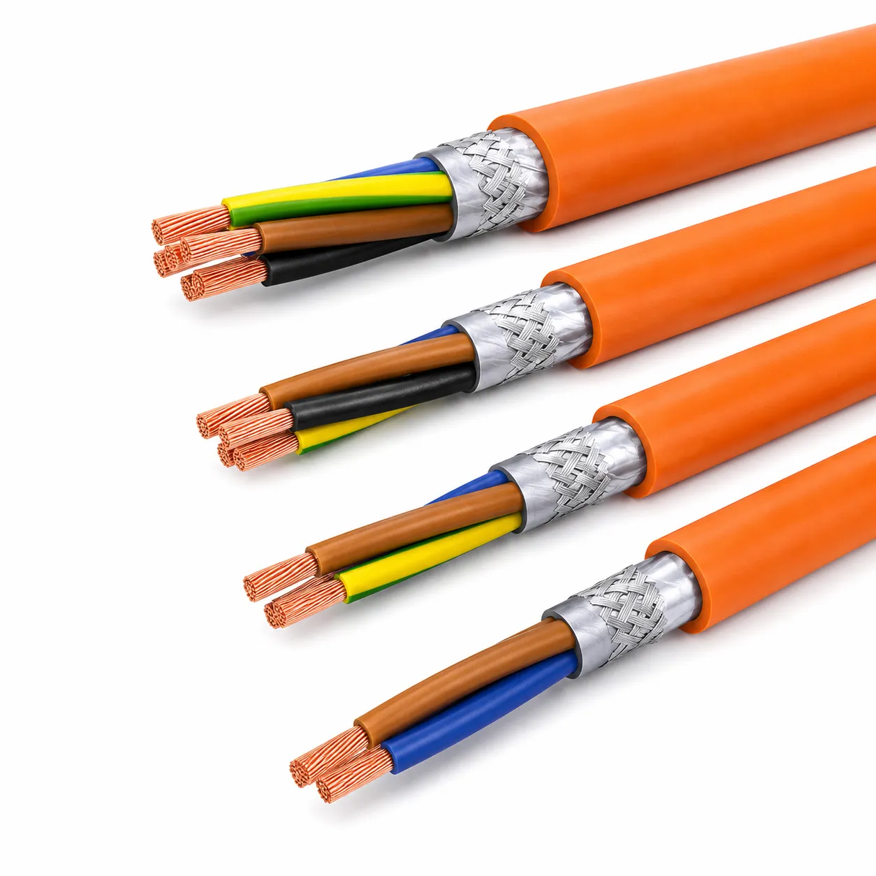 AC 600V / DC 900V Multi-Core Shielded High-Voltage Cable